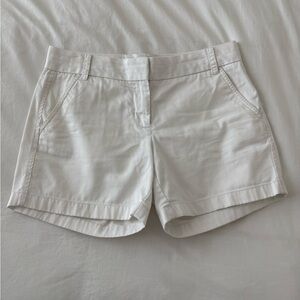 J. Crew White Chino Shorts